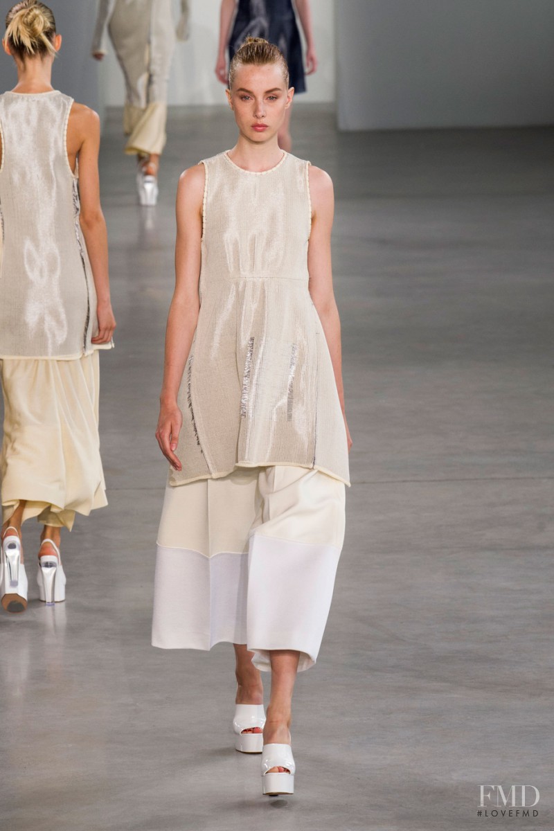 Jo Molenaar featured in  the Calvin Klein 205W39NYC fashion show for Spring/Summer 2015