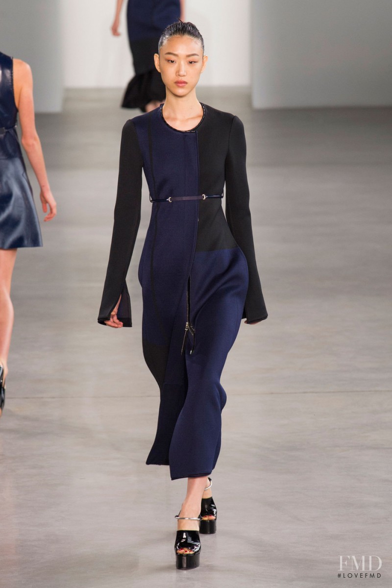So Ra Choi featured in  the Calvin Klein 205W39NYC fashion show for Spring/Summer 2015