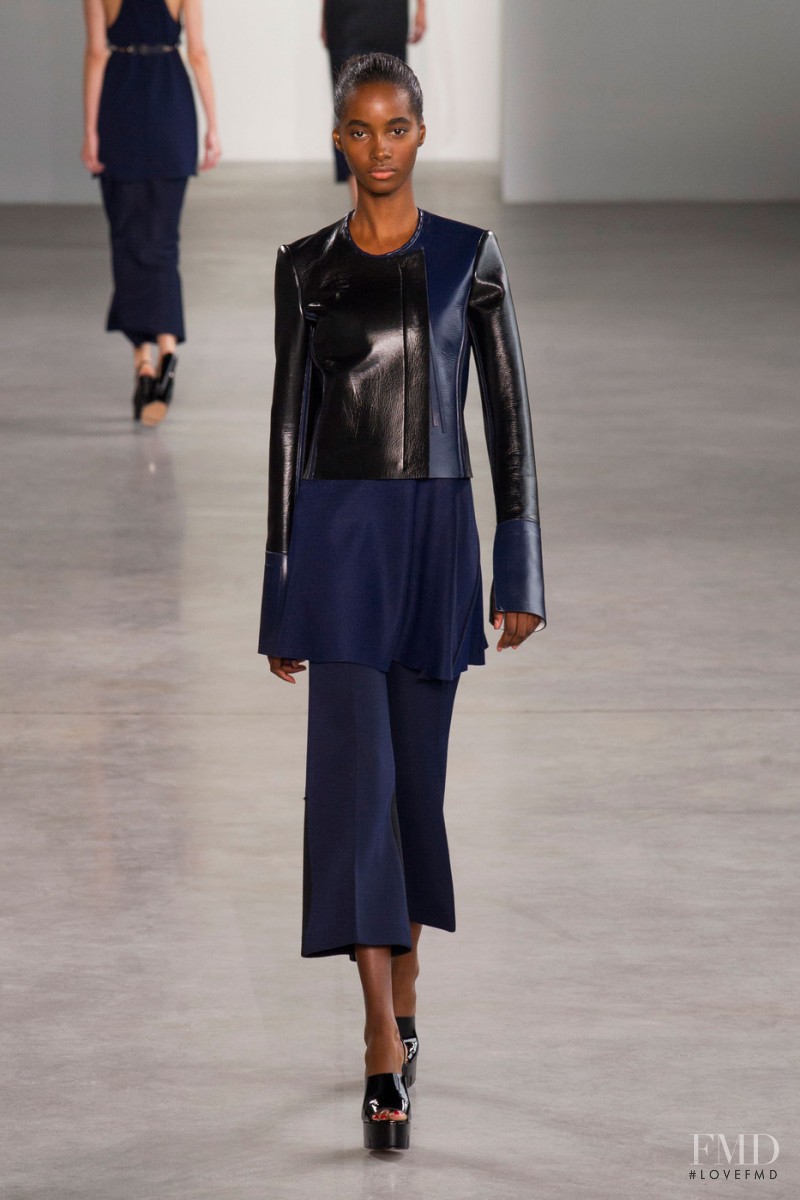 Tami Williams featured in  the Calvin Klein 205W39NYC fashion show for Spring/Summer 2015
