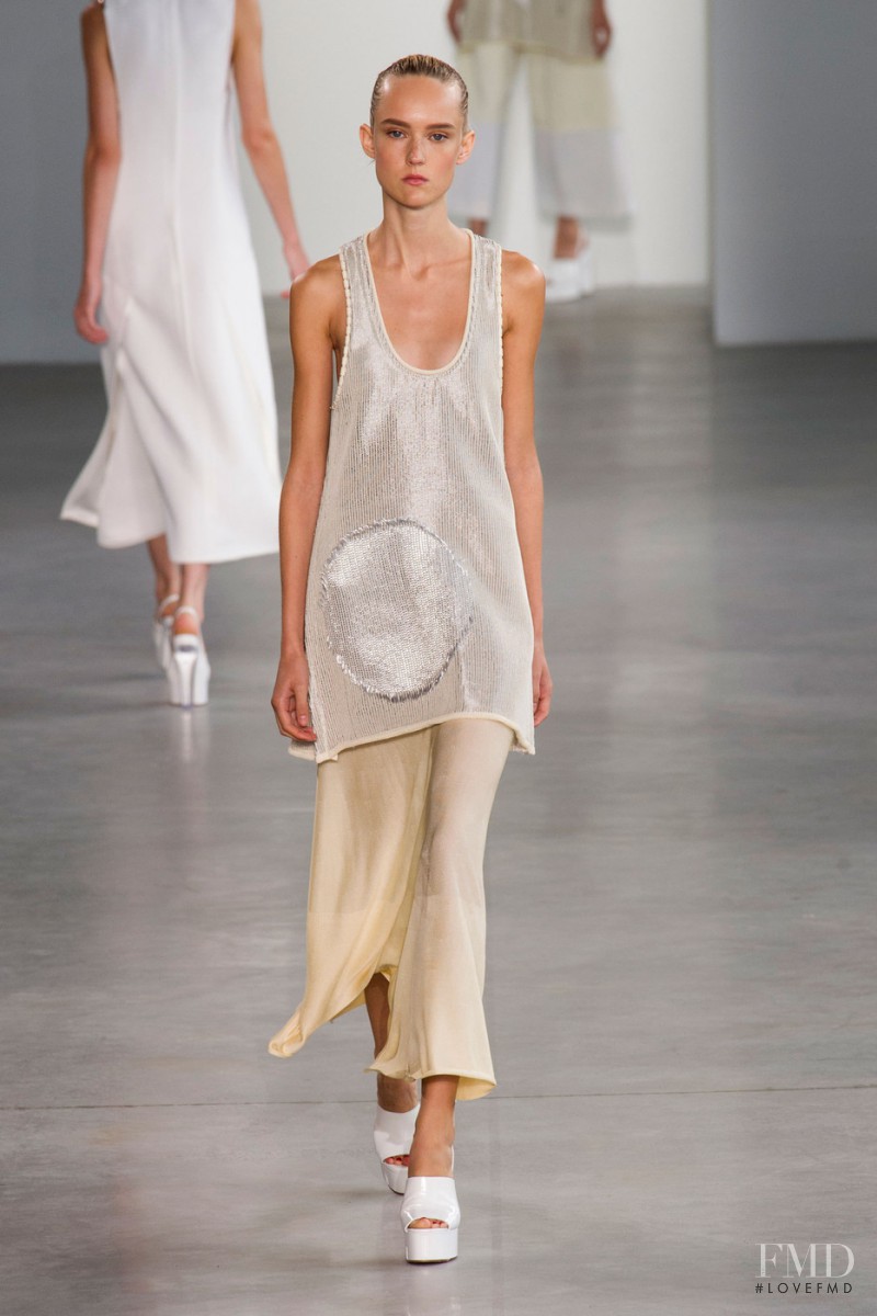 Harleth Kuusik featured in  the Calvin Klein 205W39NYC fashion show for Spring/Summer 2015