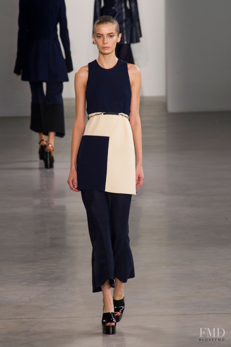Dasha Denisenko featured in  the Calvin Klein 205W39NYC fashion show for Spring/Summer 2015