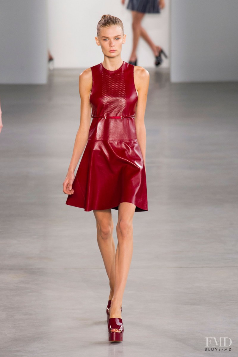 Alexandra Elizabeth Ljadov featured in  the Calvin Klein 205W39NYC fashion show for Spring/Summer 2015