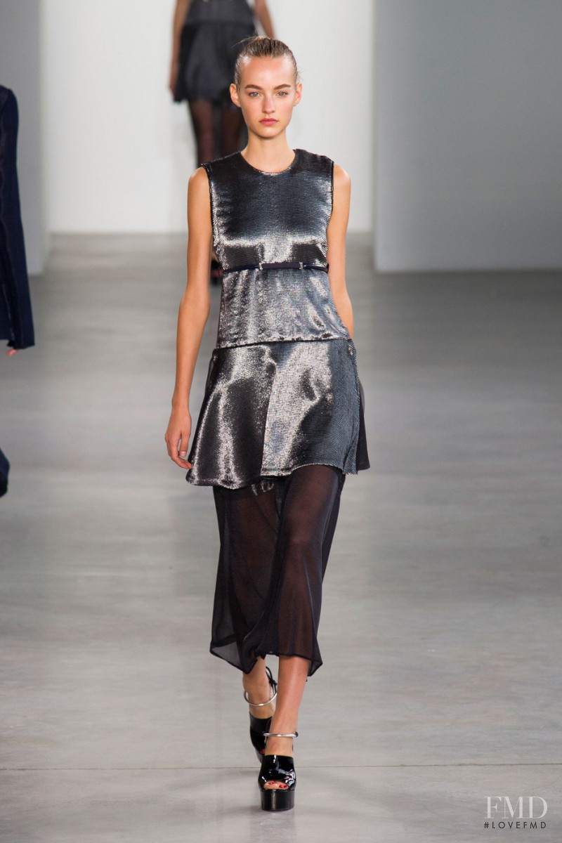 Maartje Verhoef featured in  the Calvin Klein 205W39NYC fashion show for Spring/Summer 2015