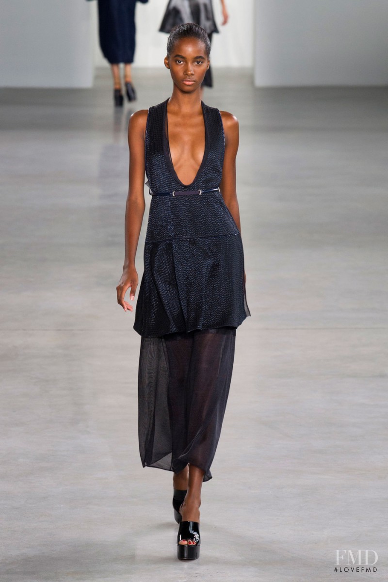 Tami Williams featured in  the Calvin Klein 205W39NYC fashion show for Spring/Summer 2015
