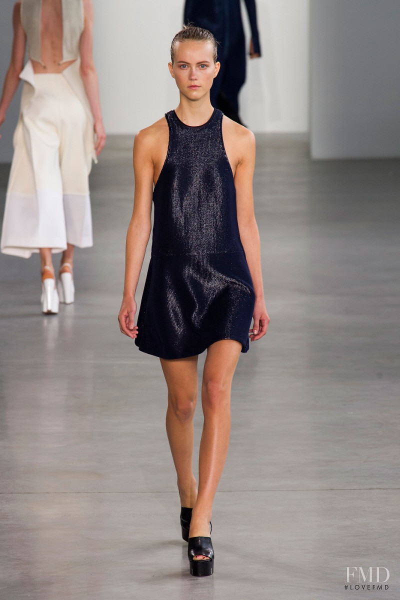 Julie Hoomans featured in  the Calvin Klein 205W39NYC fashion show for Spring/Summer 2015