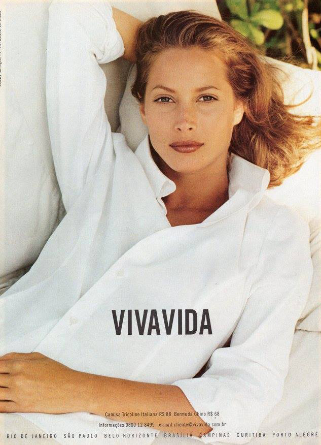 Christy Turlington featured in  the Vivavida advertisement for Spring/Summer 1997