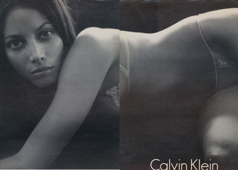 Christy Turlington featured in  the Calvin Klein Underwear advertisement for Spring/Summer 1998