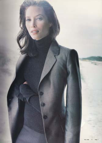 Christy Turlington featured in  the Ellen Tracy catalogue for Autumn/Winter 1998