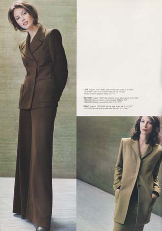 Christy Turlington featured in  the Ellen Tracy catalogue for Autumn/Winter 1998