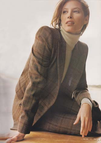 Christy Turlington featured in  the Ellen Tracy catalogue for Autumn/Winter 1998