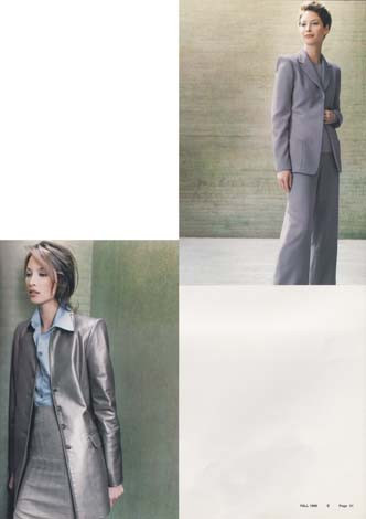 Christy Turlington featured in  the Ellen Tracy catalogue for Autumn/Winter 1998