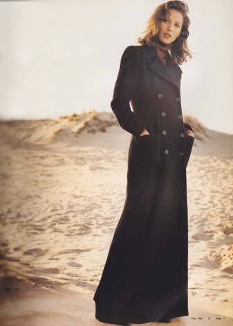 Christy Turlington featured in  the Ellen Tracy catalogue for Autumn/Winter 1998