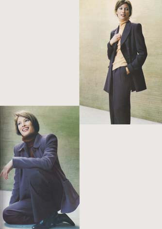 Christy Turlington featured in  the Ellen Tracy catalogue for Autumn/Winter 1998