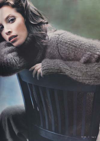 Christy Turlington featured in  the Ellen Tracy catalogue for Autumn/Winter 1998