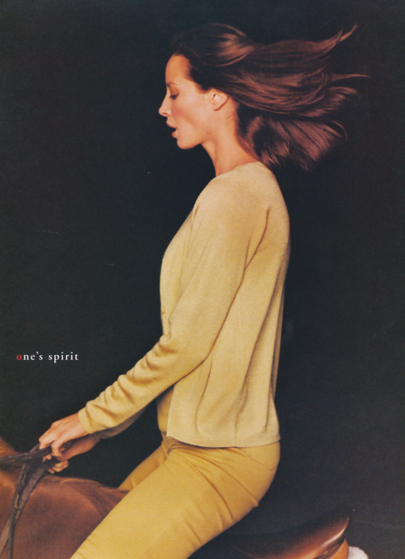 Christy Turlington featured in  the Ellen Tracy advertisement for Spring/Summer 1998