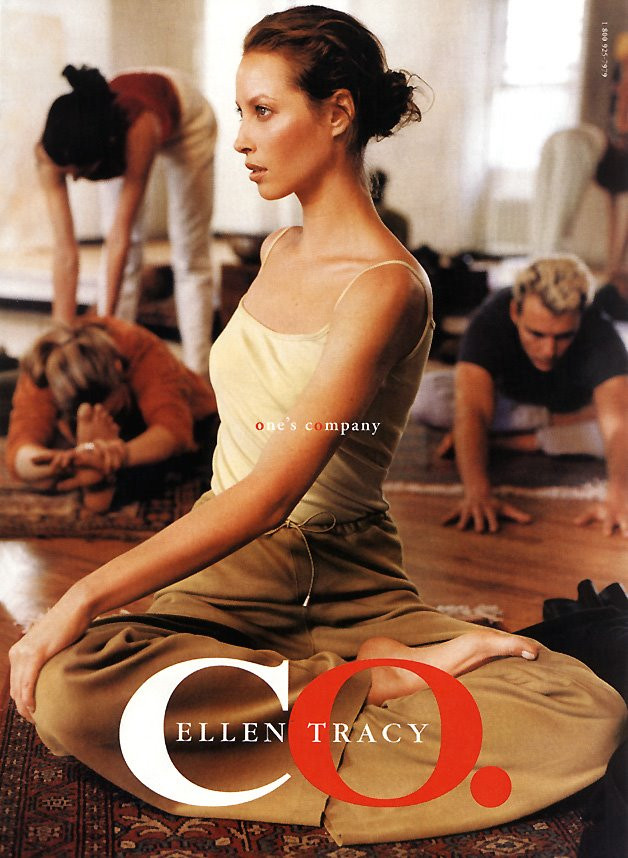 Christy Turlington featured in  the Ellen Tracy advertisement for Spring/Summer 1998