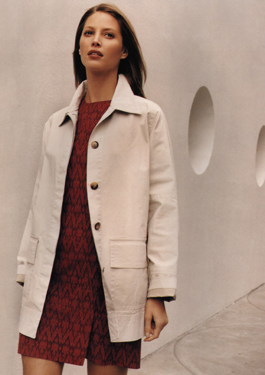 Christy Turlington featured in  the Ellen Tracy advertisement for Spring/Summer 1998