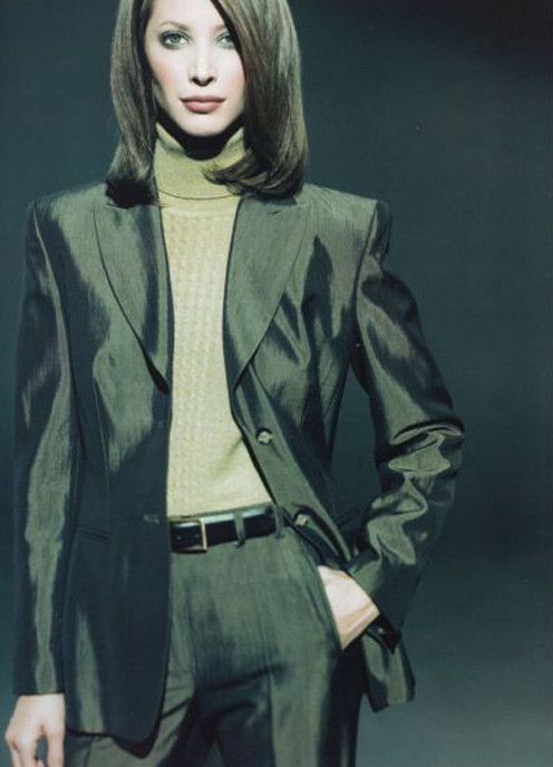 Christy Turlington featured in  the mondi advertisement for Autumn/Winter 1998