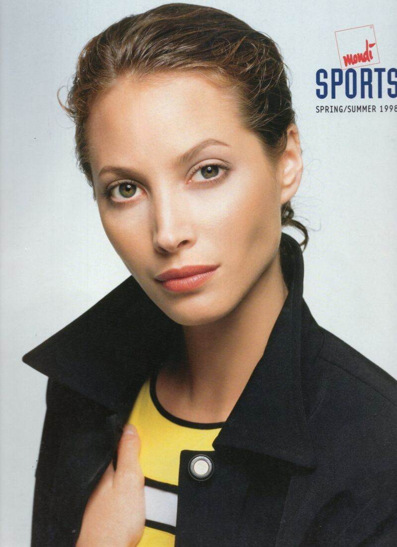 Christy Turlington featured in  the mondi Sports advertisement for Spring/Summer 1998