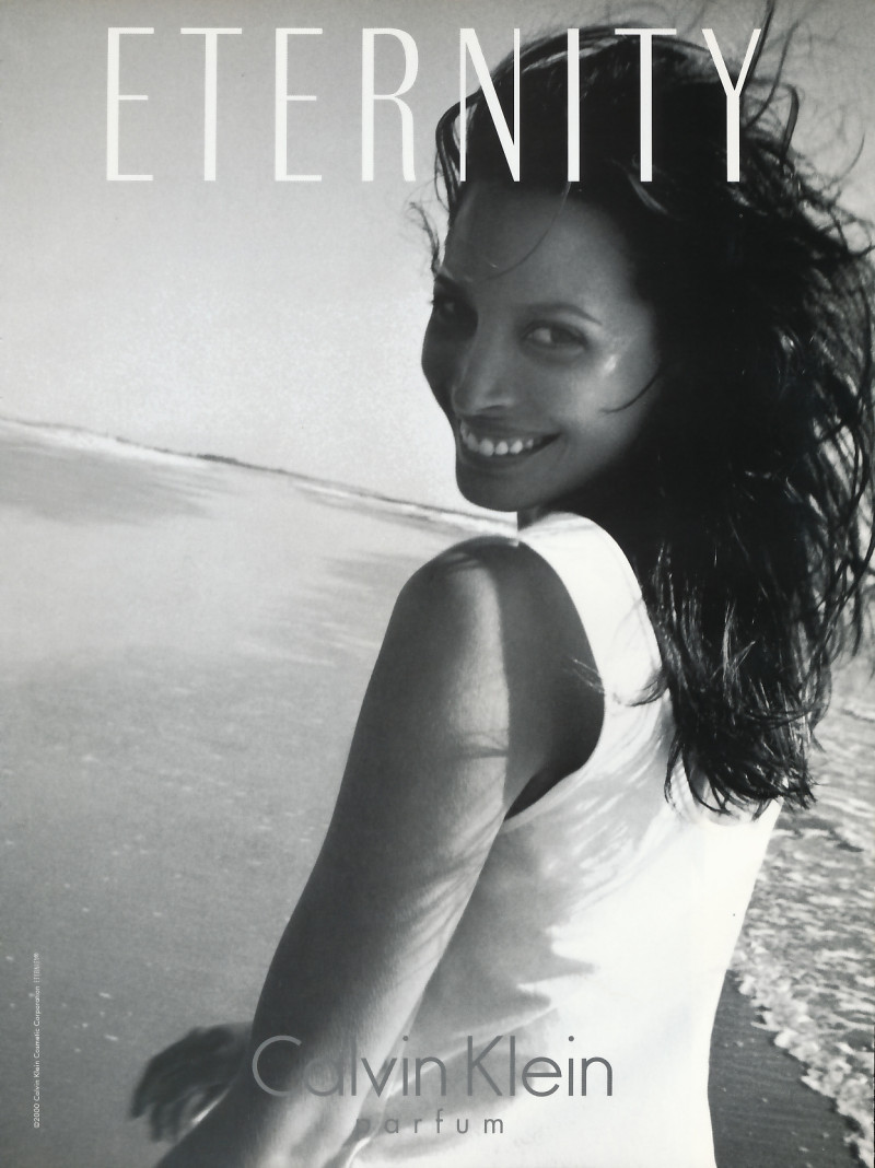 Christy Turlington featured in  the Calvin Klein Fragrance Eternity advertisement for Spring/Summer 1999