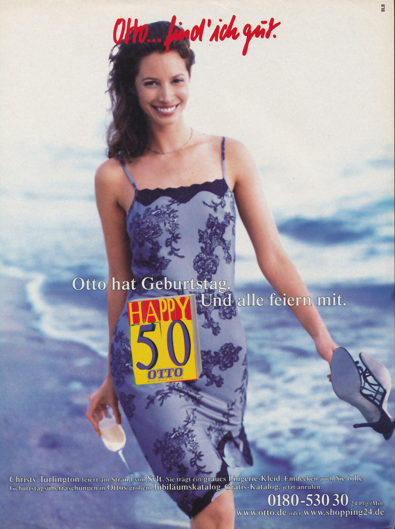 Christy Turlington featured in  the Otto advertisement for Spring/Summer 1999