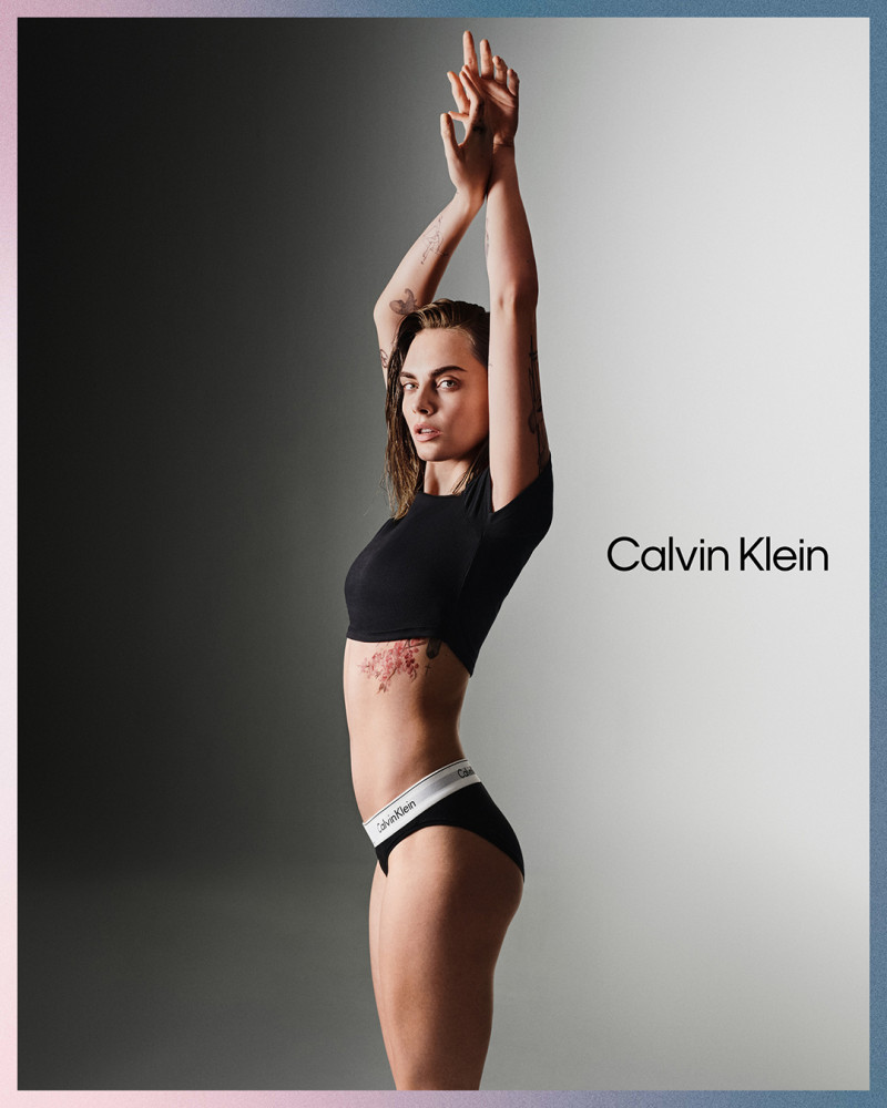 Cara Delevingne featured in  the Calvin Klein Pride 2024 Campaign advertisement for Summer 2024