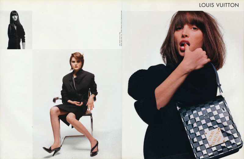 Christy Turlington featured in  the Louis Vuitton advertisement for Autumn/Winter 2000