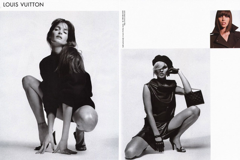 Christy Turlington featured in  the Louis Vuitton advertisement for Autumn/Winter 2000