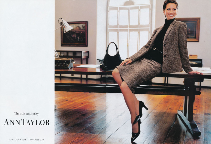 Christy Turlington featured in  the Ann Taylor advertisement for Autumn/Winter 2001