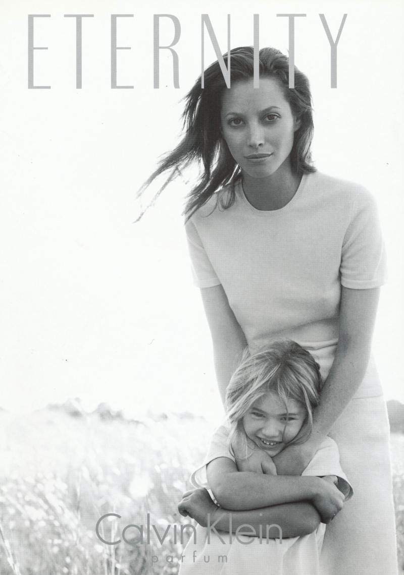 Christy Turlington featured in  the Calvin Klein Fragrance Eternity advertisement for Spring/Summer 2001