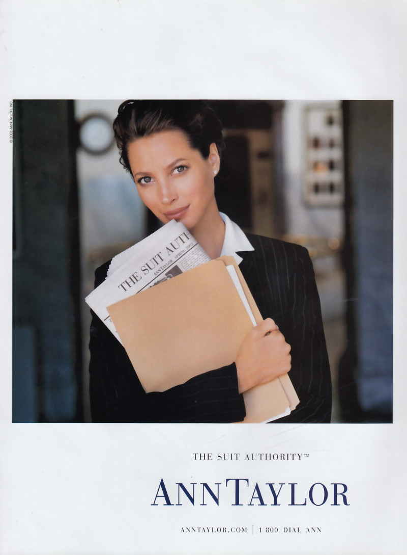 Christy Turlington featured in  the Ann Taylor advertisement for Autumn/Winter 2002