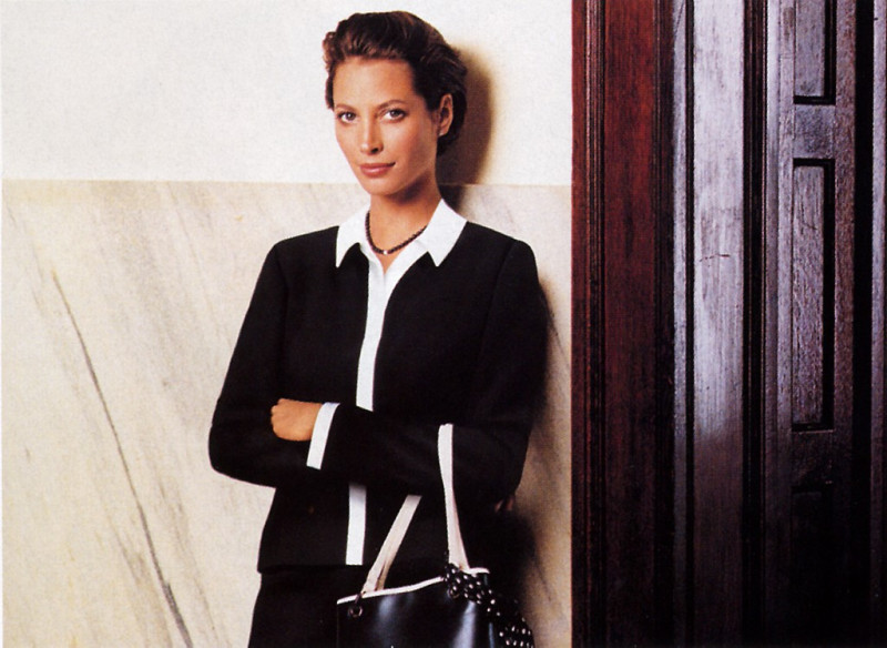 Christy Turlington featured in  the Ann Taylor advertisement for Autumn/Winter 2002