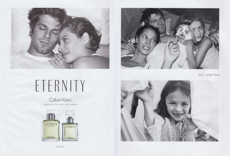 Christy Turlington featured in  the Calvin Klein Fragrance Eternity advertisement for Spring/Summer 2002