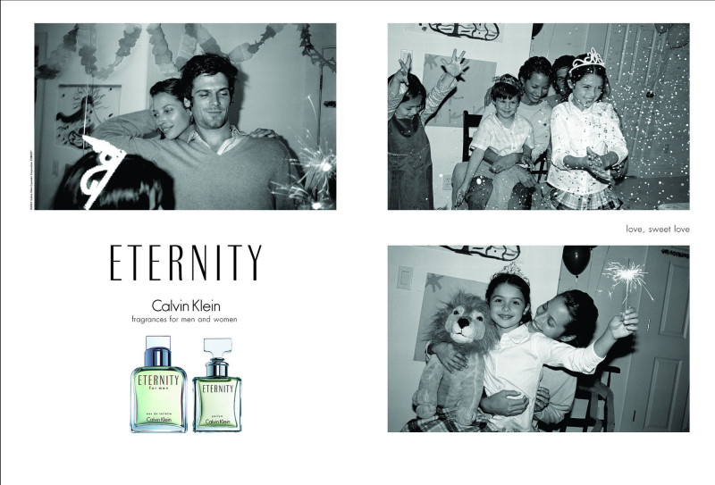 Christy Turlington featured in  the Calvin Klein Fragrance Eternity advertisement for Spring/Summer 2002