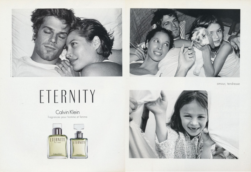 Christy Turlington featured in  the Calvin Klein Fragrance Eternity advertisement for Spring/Summer 2002