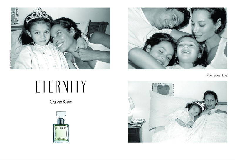 Christy Turlington featured in  the Calvin Klein Fragrance Eternity advertisement for Spring/Summer 2002