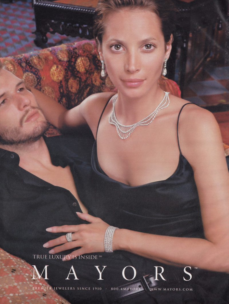 Christy Turlington featured in  the Mayors advertisement for Spring/Summer 2002