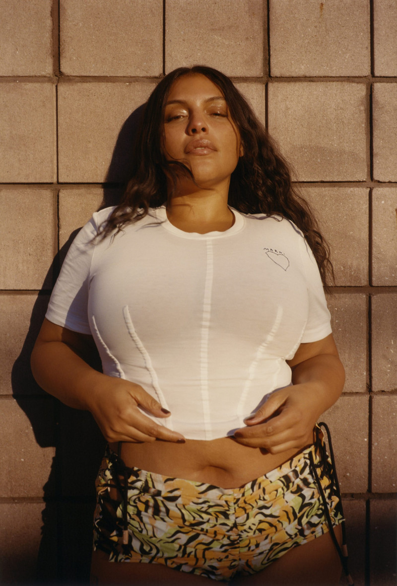 Paloma Elsesser featured in  the Marni Marni Jam x Paloma Elsesser High Summer 2024 Collection advertisement for Summer 2024