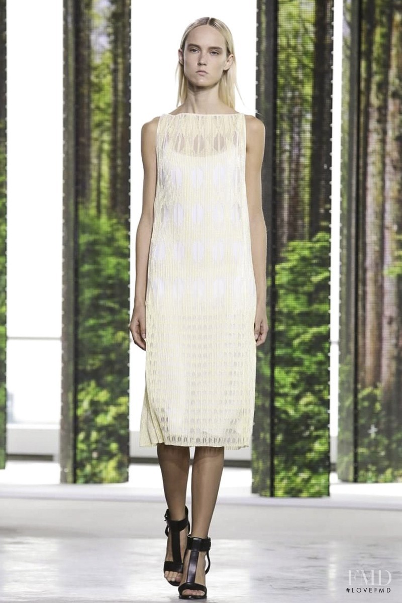Harleth Kuusik featured in  the Hugo Boss fashion show for Spring/Summer 2015