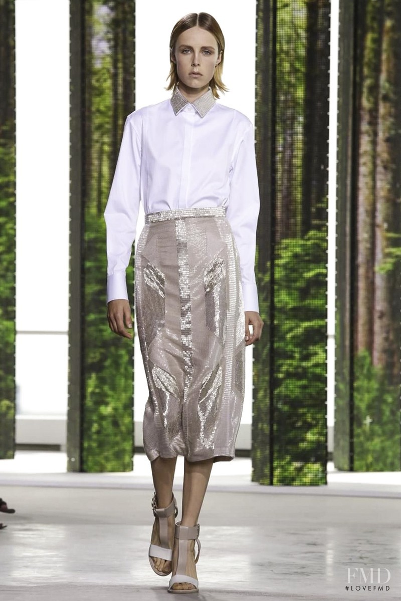 Edie Campbell featured in  the Hugo Boss fashion show for Spring/Summer 2015