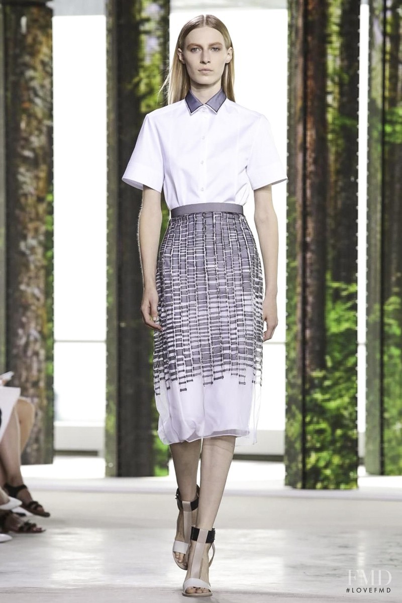 Julia Nobis featured in  the Hugo Boss fashion show for Spring/Summer 2015