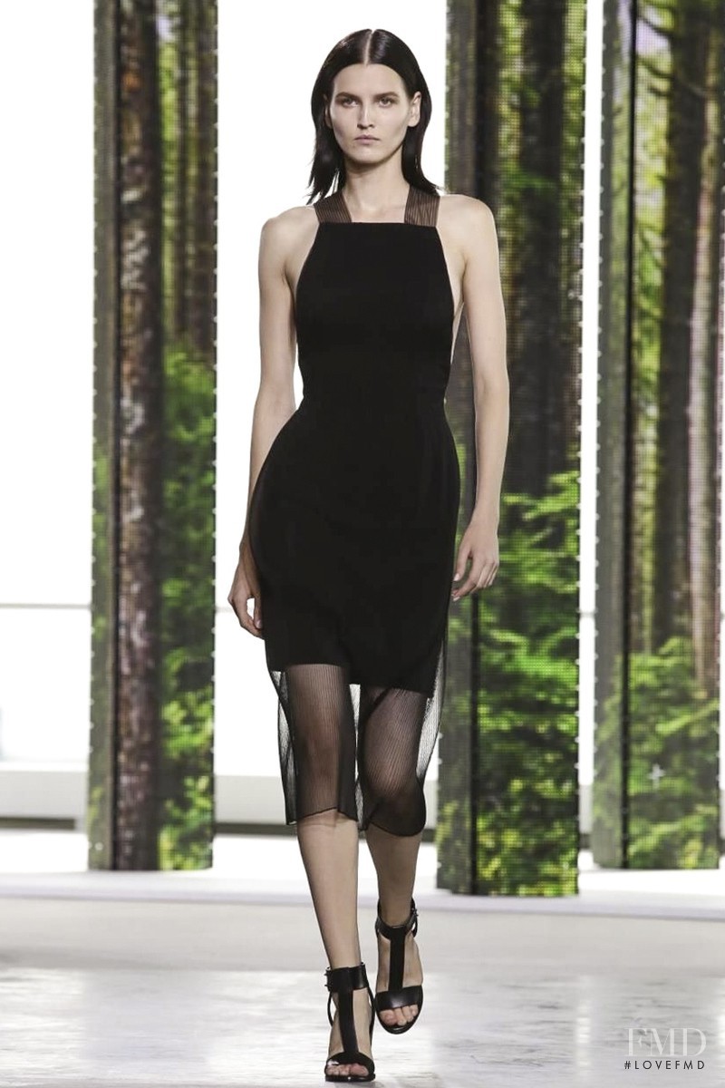 Katlin Aas featured in  the Hugo Boss fashion show for Spring/Summer 2015