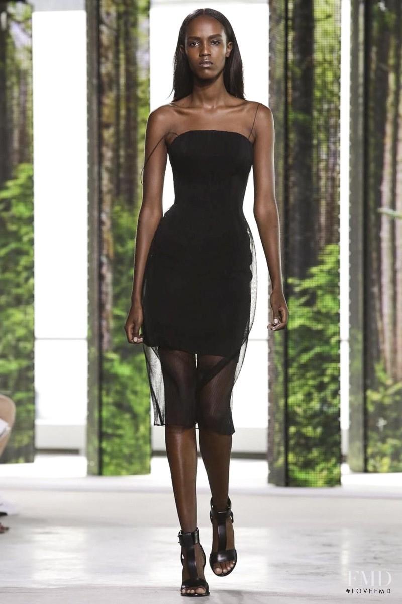 Leila Ndabirabe featured in  the Hugo Boss fashion show for Spring/Summer 2015