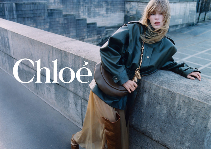 Kristine Lindseth featured in  the Chloe advertisement for Fall 2024