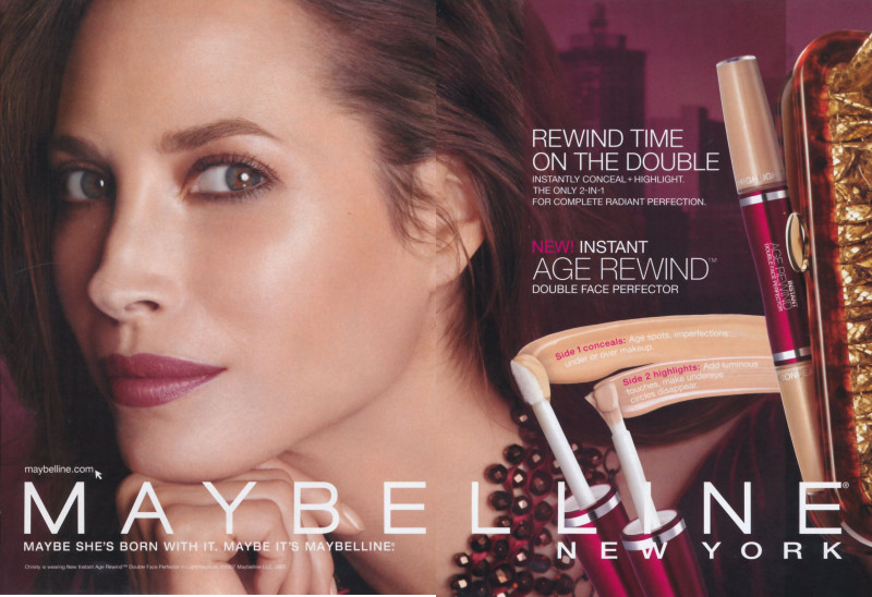 Christy Turlington featured in  the Maybelline advertisement for Autumn/Winter 2007