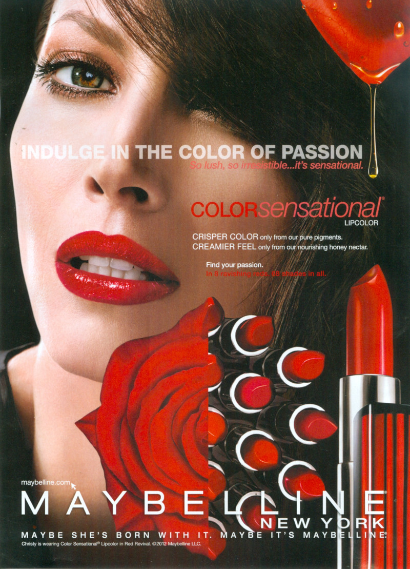 Christy Turlington featured in  the Maybelline advertisement for Autumn/Winter 2007