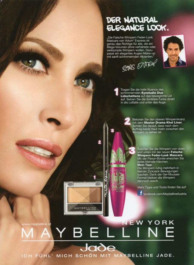 Christy Turlington featured in  the Maybelline advertisement for Autumn/Winter 2007