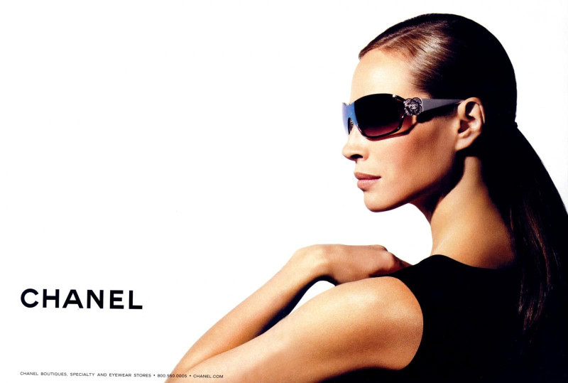 Christy Turlington featured in  the Chanel Eyewear advertisement for Spring/Summer 2008