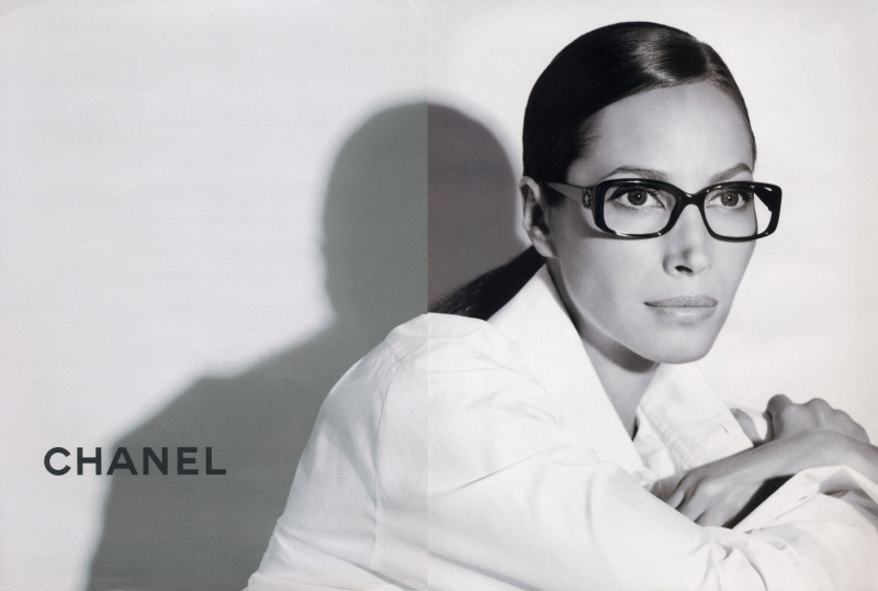 Christy Turlington featured in  the Chanel Eyewear advertisement for Spring/Summer 2008