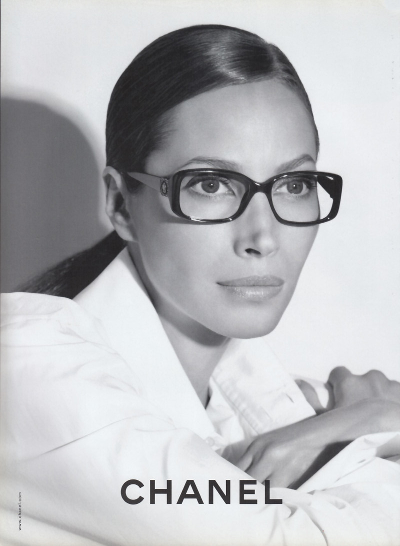 Christy Turlington featured in  the Chanel Eyewear advertisement for Spring/Summer 2008